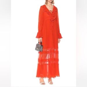 Self-Portrait Scarlet Maxi Dress